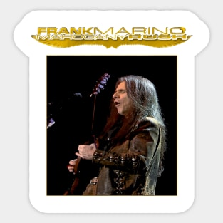 Frank Marino And Mahogany Band Tour 2020 18 Tee Sticker